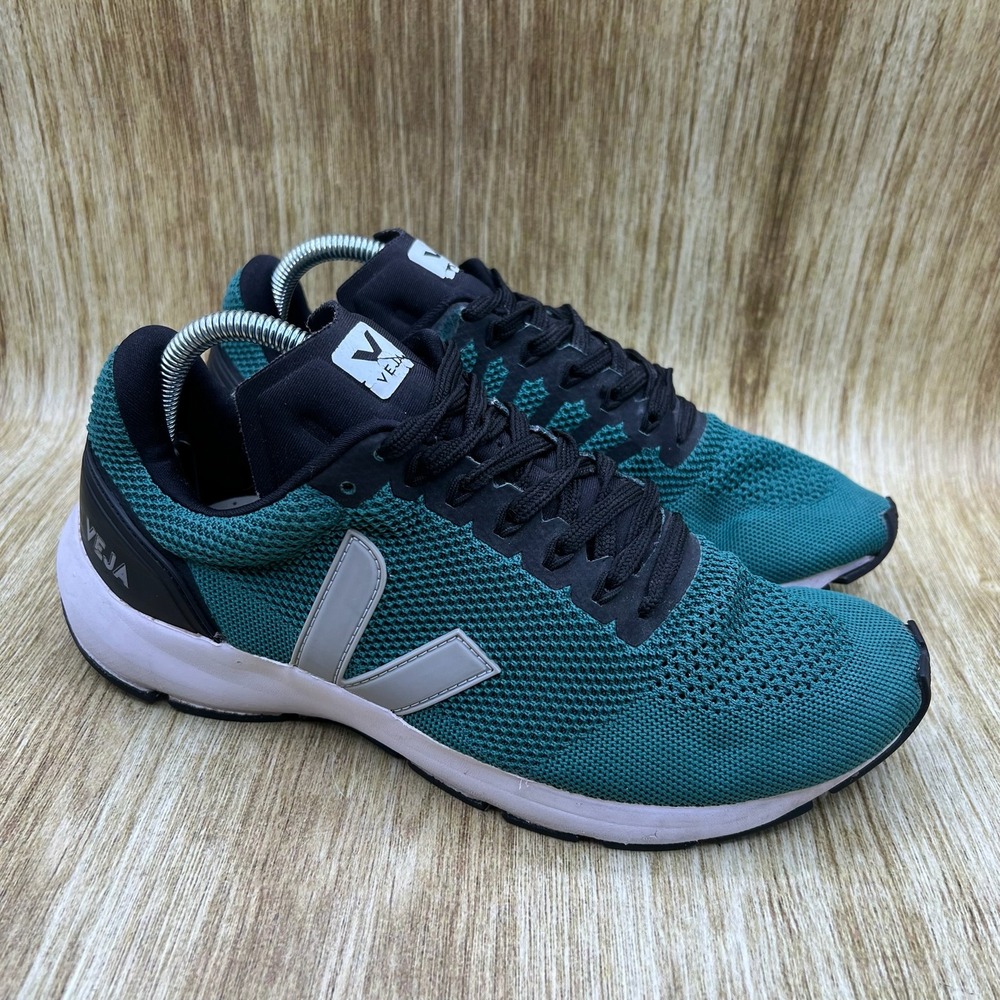 Veja Marlin VT Knit Women's Size 10 Sneakers Teal Knit Athletic Shoes‎ Low Top